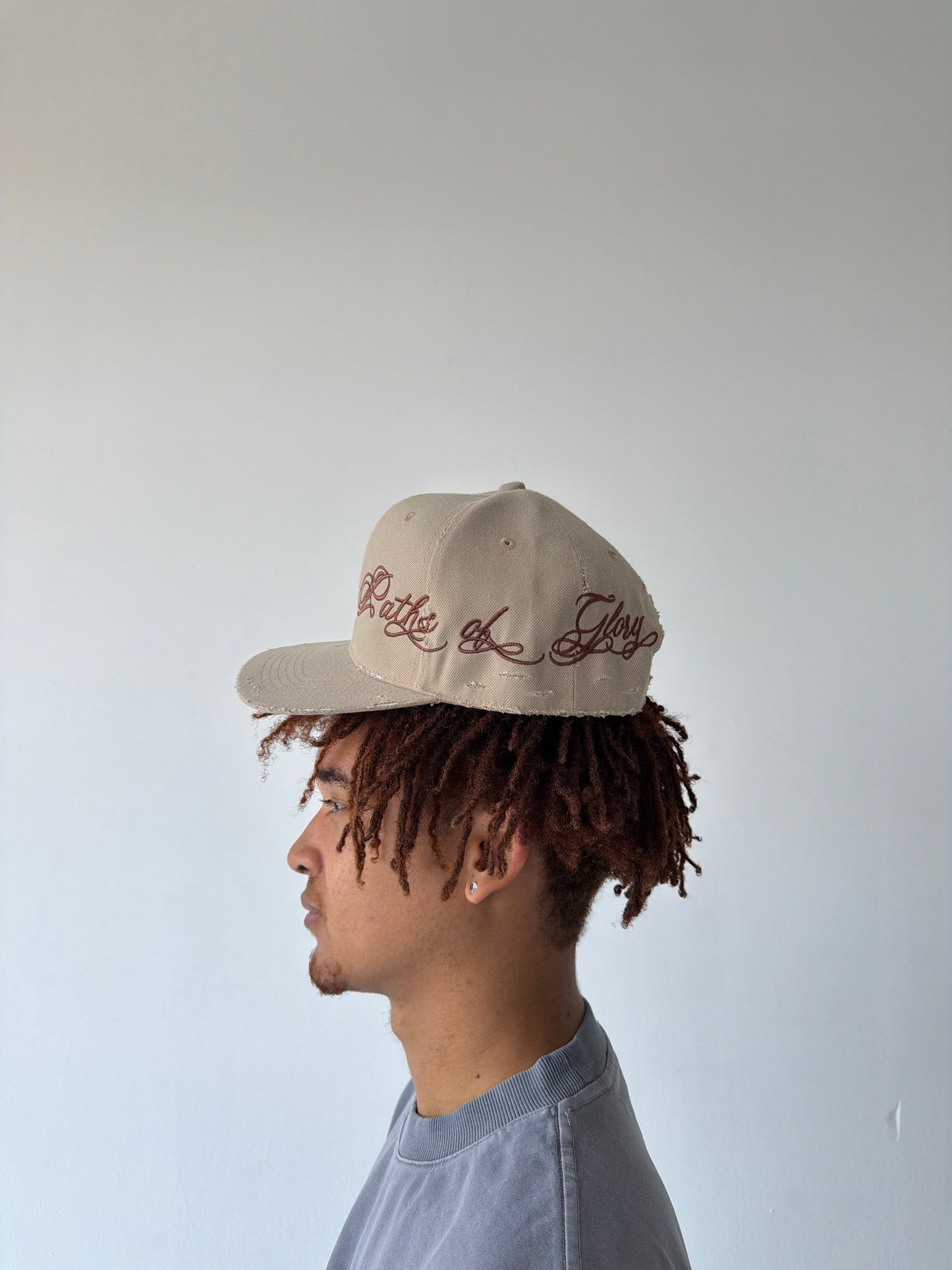 "WAR" hat in Khaki
