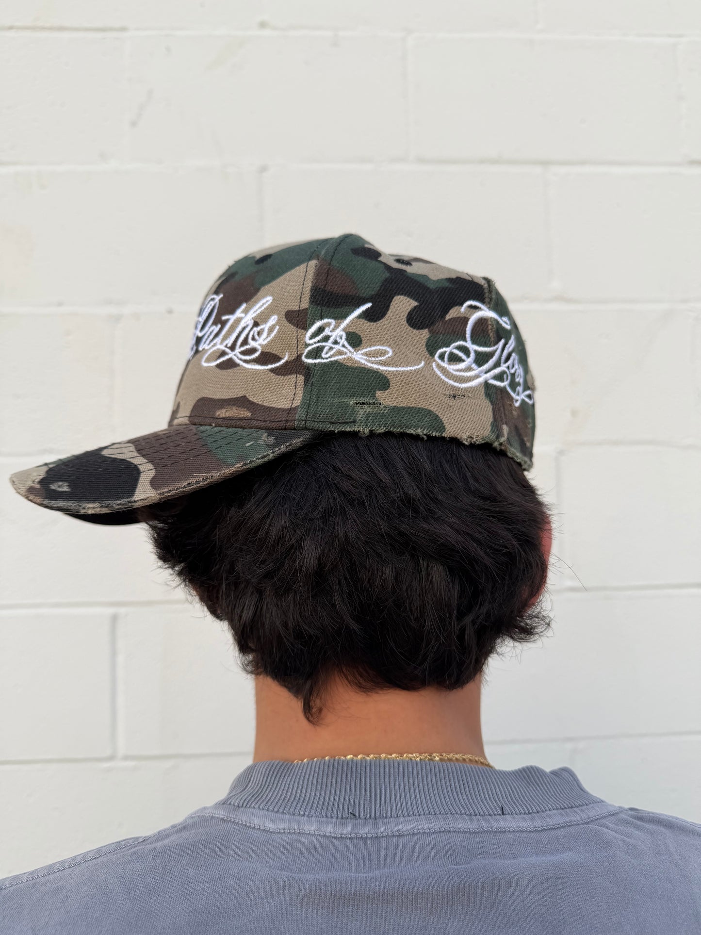 "WAR" hat in Classic Woodland Camo