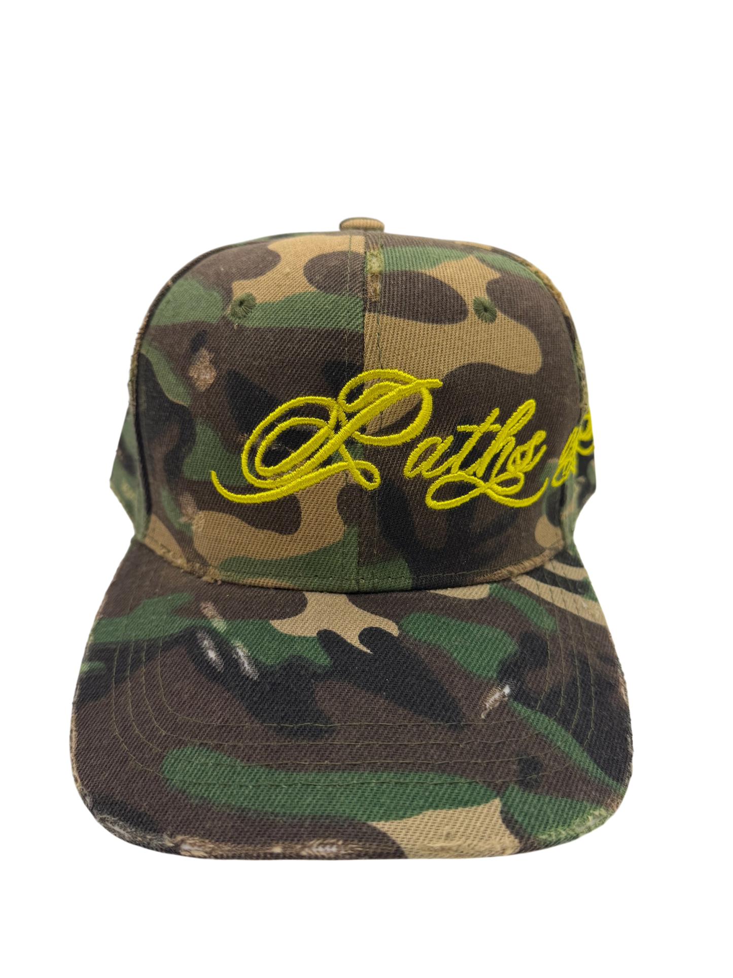 WAR hat in Classic Woodland Multi Camo w/ Yellow