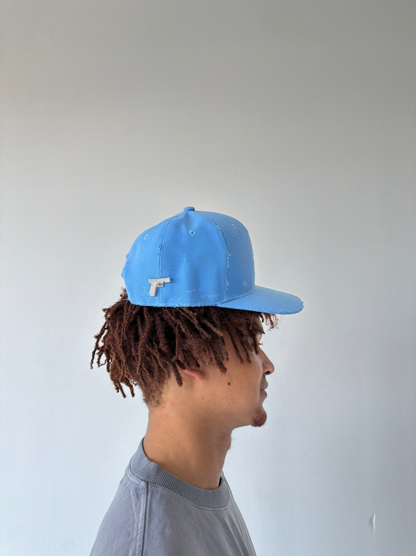 "WAR" hat in Sky Blue