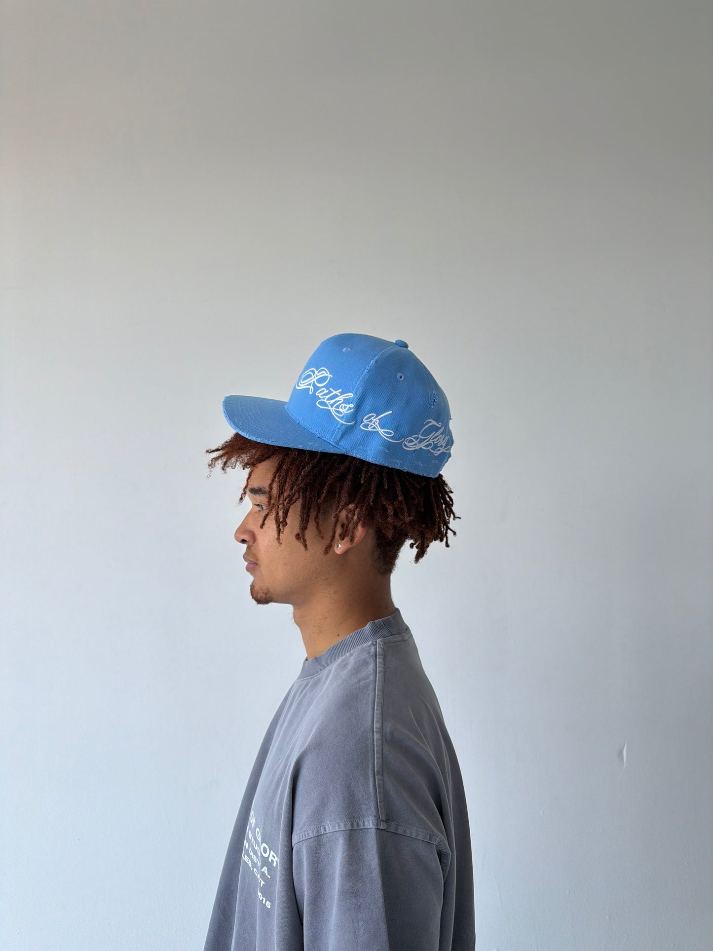 "WAR" hat in Sky Blue