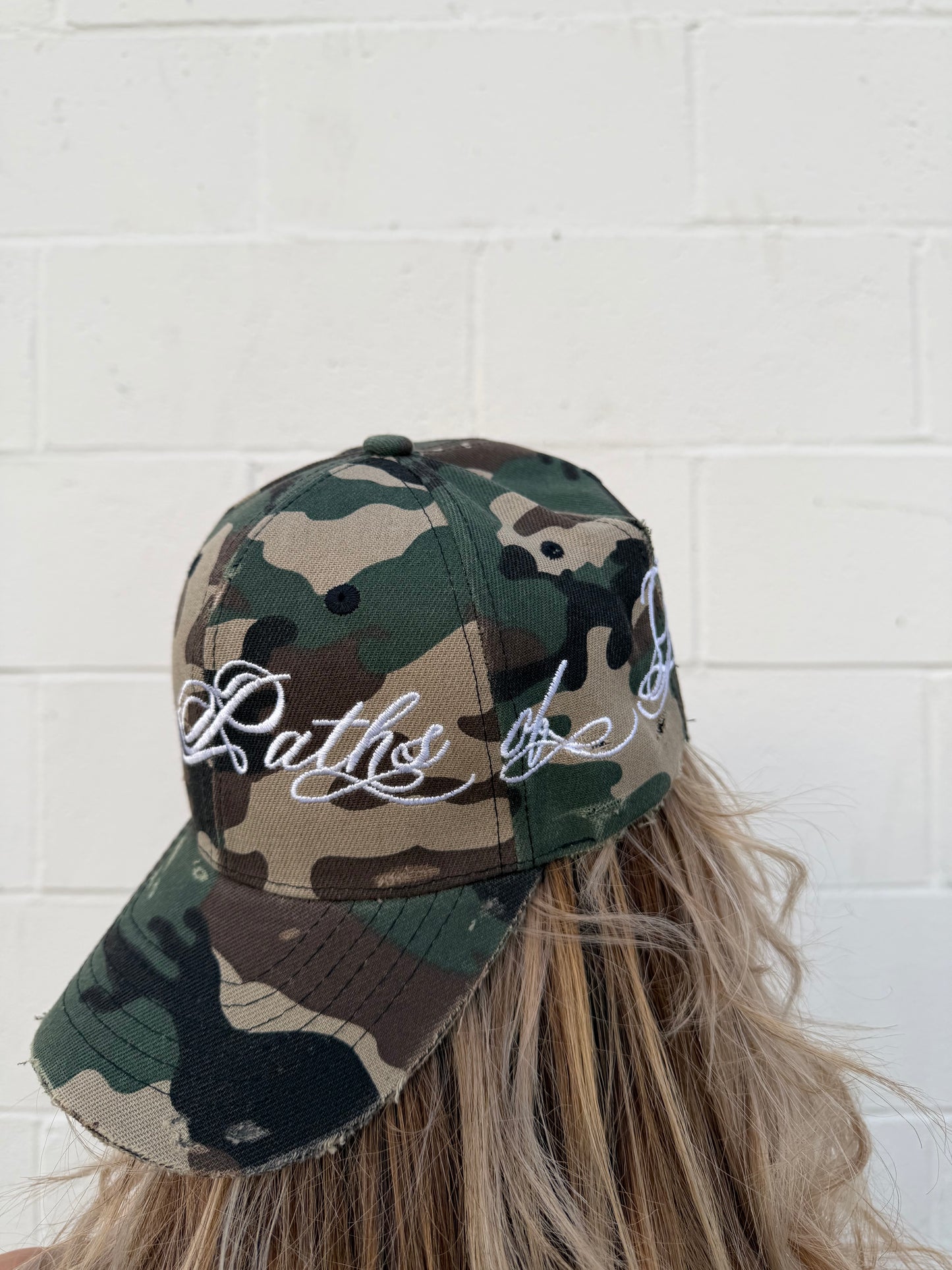 "WAR" hat in Classic Woodland Camo
