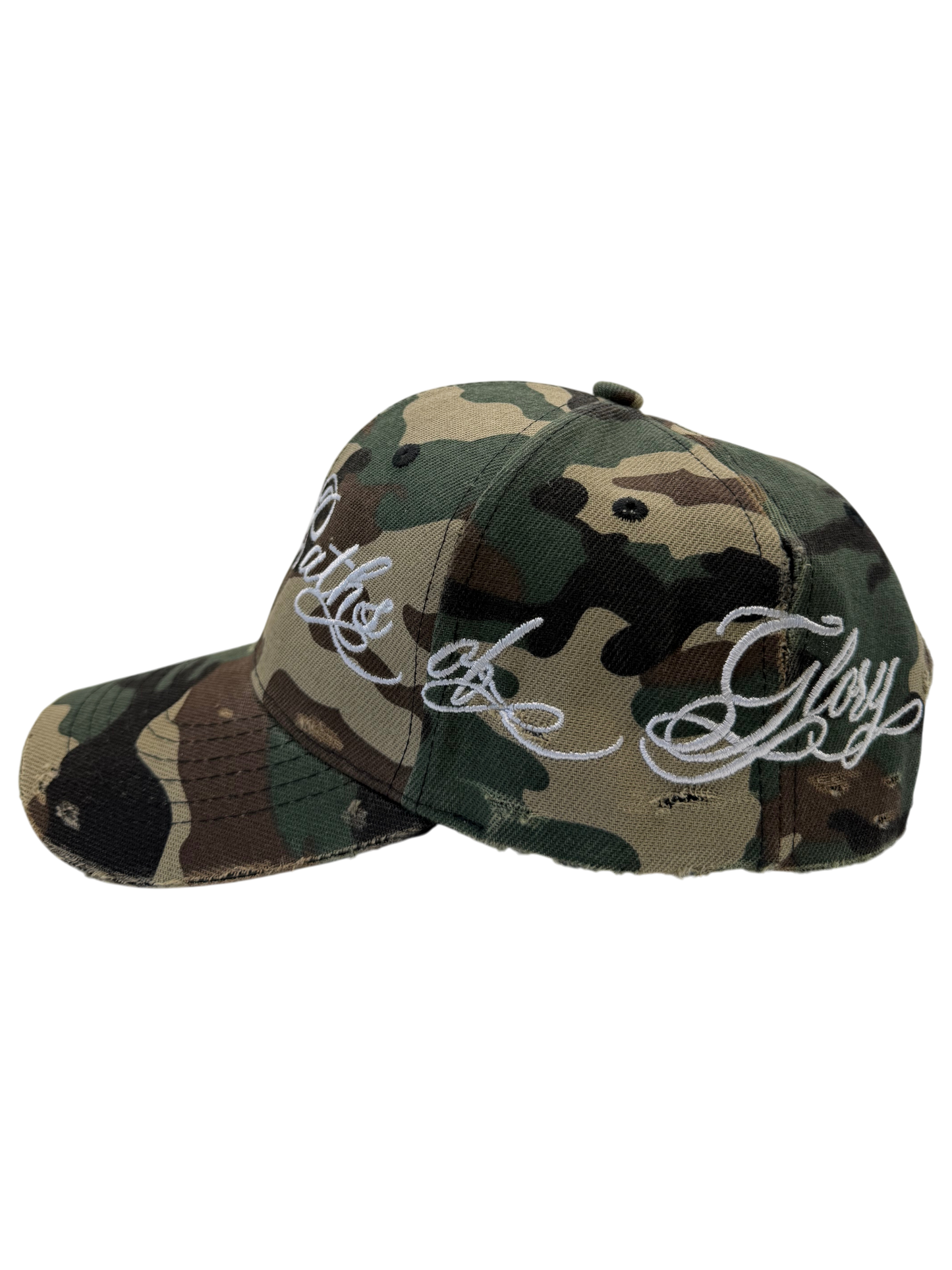 "WAR" hat in Classic Woodland Camo